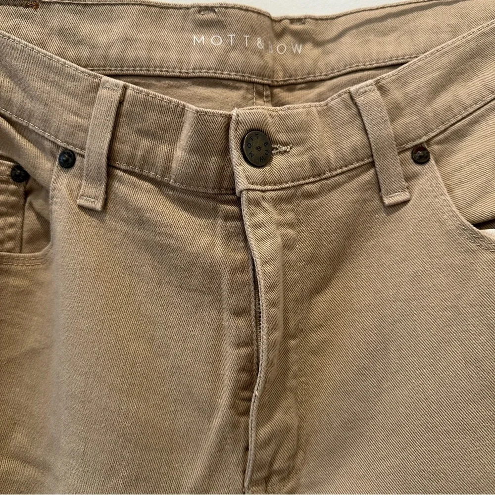 Mott & Bow Men’s Jeans Mercer Khaki Pants Twill Stretch Denim Business Size 36